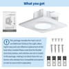 Bathroom Vent Fan with Light, Bathroom Exhaust Fan with LED