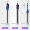 EANOSIC 9PCS Carbide CNC Router Bits Set 1/4 Inch Shank,