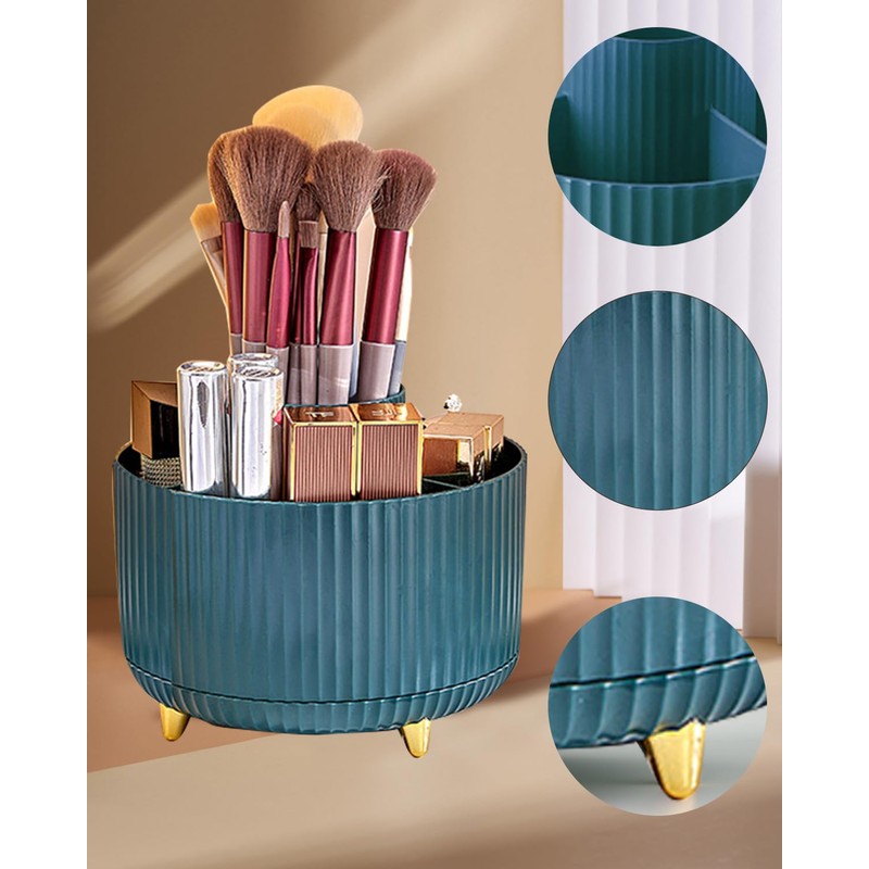 Nuangoo Cosmetic Make Up Organiser, 360° Rotating Brush Organiser, Cosmetic