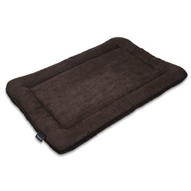 WEST PAW Big Sky Nap Flat Dog Mat with IntelliLoft Fiber and Fill Durable Lightweight Mat for Dogs and Cats, Made in USA, Chocolate, Large