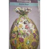 2 PCS Cottondale Easter Basket Wrap Bags with Multi-color Egg