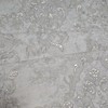 Gray Brass Metallic Distressed Pearl Plaster Textured Victorian Damask Wallpaper