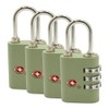 Thrifco 9507002 TSA-Approved 3-Digit Combination Luggage Locks – Lime Green