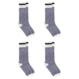 Great Northern Ladies Multipack Boot Socks | Sock Size 9-11 (4 Pairs, Marled Dark Blue)