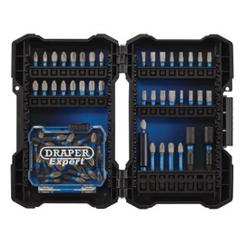 Draper 04932 Impact Rated Screwdriver Bit Set (65 Piece), Blue and Black