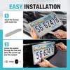 DuraTech Silicone License Plate Frames, Rust Proof Plate Cover for