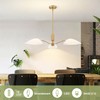 MEXO Modern Glass Chandeliers, Sputnik Chandelier Gold Pendant Lighting Fixture
