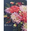 Merejka K-219 Dahlias Counted Cross Stitch Kit, Cotton, Multi-Colour, 30