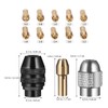 15PCS 4486 Multi Chuck Collet Set Compatible with Dremel, Keyless