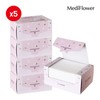 Mediflower 소프트 코튼 (5겹) 퍼프 80매x5개 Soft Cotton (5 Layers) Puff 80 Sheets x 5 Packs