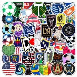 Unbranded 50 Pcs Stickers Soccer MLS Teams LOGO Fridge Skateboard Laptop Phone Car Vinyl