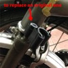 SPORTARC Handlebar Catcher, Black Aluminum Handlebar Catcher Hook for Brompton