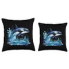 Whale Orca Kids Throw Pillow