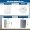 Charmount 8 Gallon Trash Bags, 50 Count Medium Garbage Bags