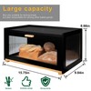 MinBoo Bread Box for Kitchen Counter, Large Bamboo Bread Storage