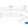 AmGood 72 in. Abreast Double Tier Stainless Steel Speed Rail