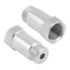 2PCS M18x1.5 45mm O2 Sensor Spacer Extender,Stainless Steel Oxygen Sensor