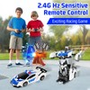 KutaKuta Transforming Police Car Remote Control Cars, 2 in 1