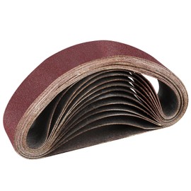 STEBRUAM 10PCS Sanding Belt 40 x 303 mm 80 Grit