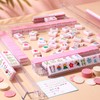Silipull American Mahjong Tile Set, 160 Pcs 1.2'' Pink Engraved