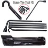 Spare Tire Tool Kit and 2 Ton Scissor Jack Set,