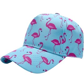 ZAFS Womens Flamingo Baseball Cap Quick Dry Sun Protective Lightweight Adjustable Snapback Caps One Size Fit All-Sky Blue