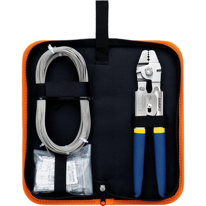Sanuke Wire Rope Crimping Tool for 3/64 5/64 1/16 Wire