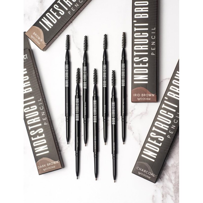 BPerfect IndestructiBrow Pencil – Retractable Ultra-Fine Brow Pencil with Spoolie