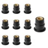 10pcs Wellnut Windshield M6 Motorcycle Windshield Mount M6 Rubber Nuts