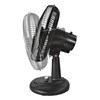 Comfort Zone Oscillating Table Fan with Adjustable Tilt, Convenient Push