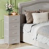 Somdot Tall Dresser for Bedroom with 4 Drawers, Storage Organizer