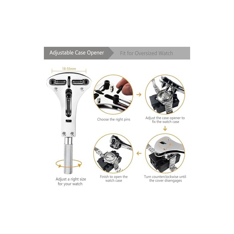 Kit de Reparación de Relojes EasyTime con 147 Piezas y
