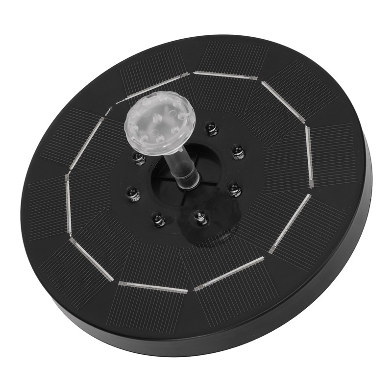 Solar Fountain LED Colorful Lighting Solar Powered Floating Bird Bath