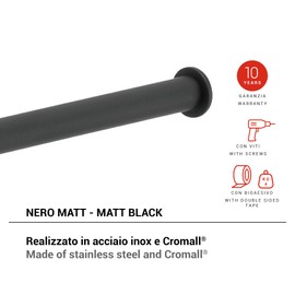 Gedy Tonga Toilet Roll Holder Matt Black