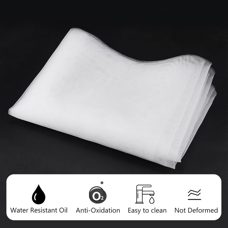 BENECREAT 40x400cm Fine Filter Mesh Nylon Fabric, 30 Mesh White