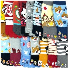 KarlyShop import l047 5 Toe Socks, 3 Pair Set, Short, Ankle Length, Women's, Girls, Anti-stuffy, Summer, Bunions, Five Toe, 3 pairs of lucky bags