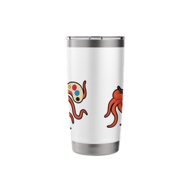 Octopus Painter Paint brush Stainless Steel Insulated Tumbler