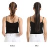 BARSDAR Ponytail Extension - 20 Inch Long Straight Wrap Around