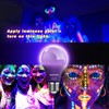 mfxmf 4 Pack A19 LED Black Light Bulbs,9W (100W Equivalent)