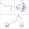 6-Inch Stainless Steel Cabin Hooks - White Gate Hook &