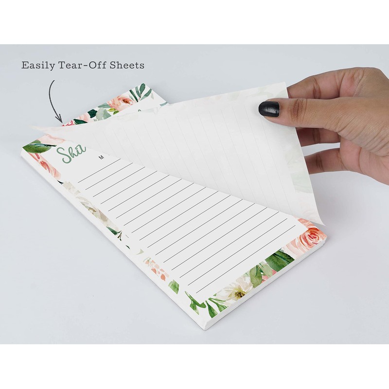 Inkdotpot Pack Of 2 Daily Planner List Undated Notepads, Memo