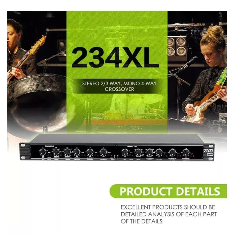 Otras Mxx 234xl Crossover Audio Profesional 3 Vías Divisor Frecuencia