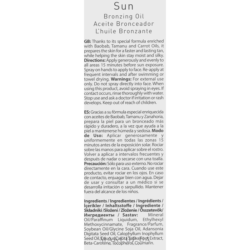 Farmasi Sun Care SPF 6 Aceite Bronceador 115ml