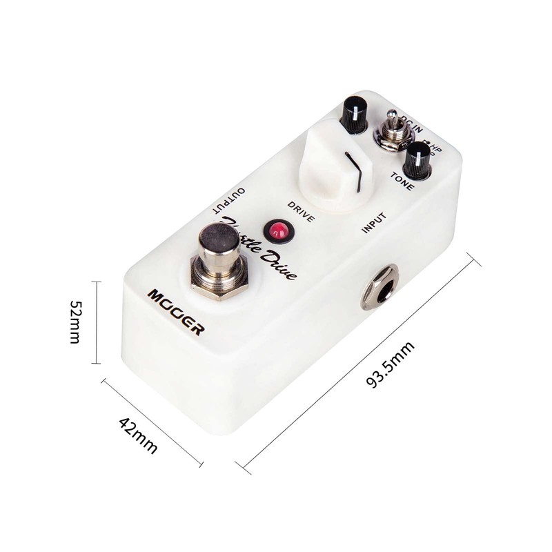 MOOER Hustle Drive Electric guitar distortion pedal, 2 working modes: