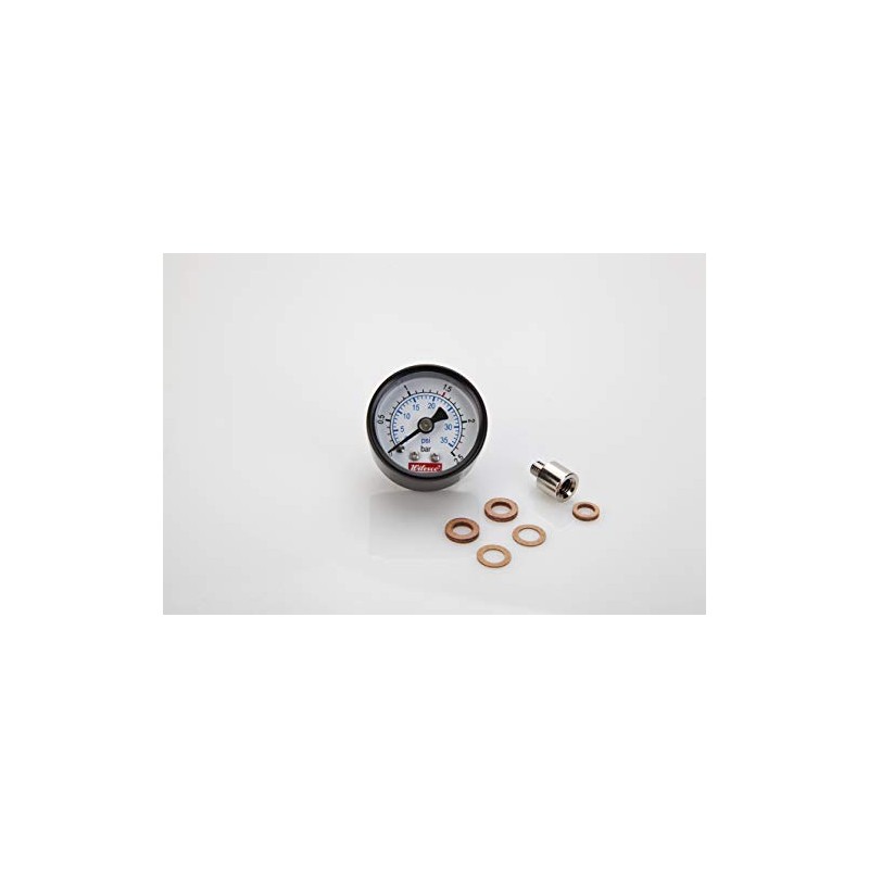 Wilesco 01938 ET - Manometer mit rückseitigem M5 Gewinde D=30