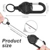 AMONENZ 4 Pieces Retractable Key Chain, Anti-Lost Extendable Keychain, Creative