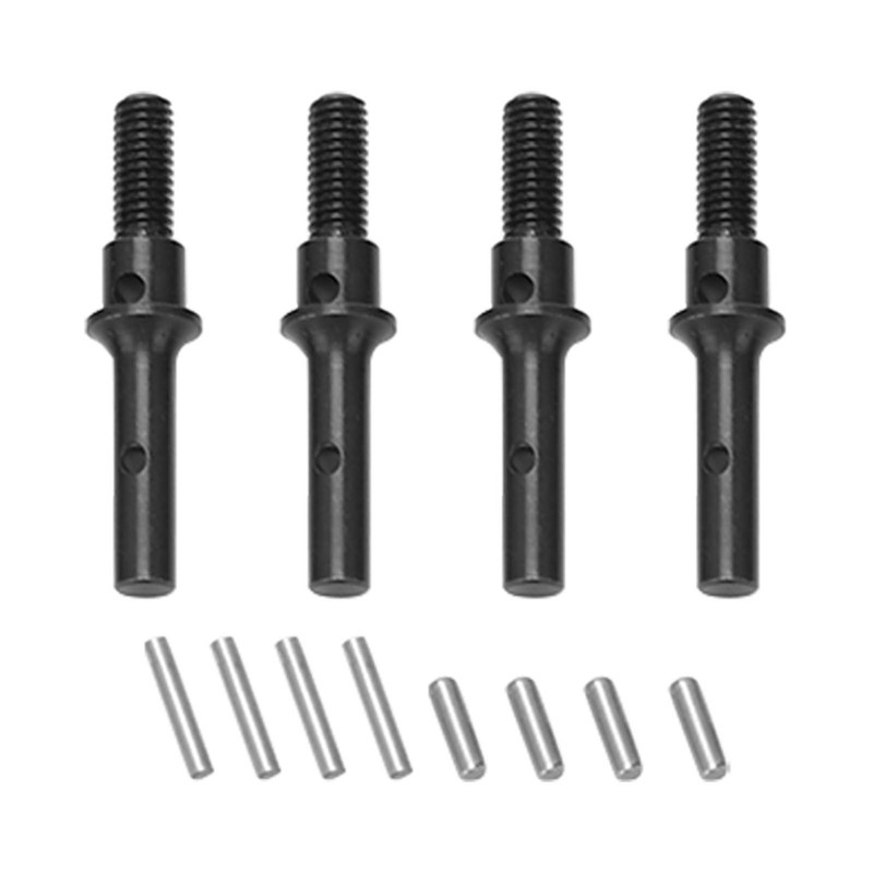 4Pcs Steel Front Rear Portal Stub Axle Drive Shaft for