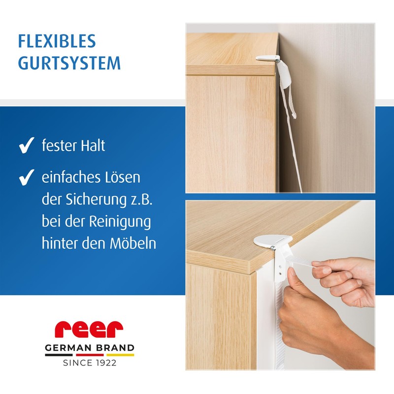 Reer 73020 Furniture Strap – White