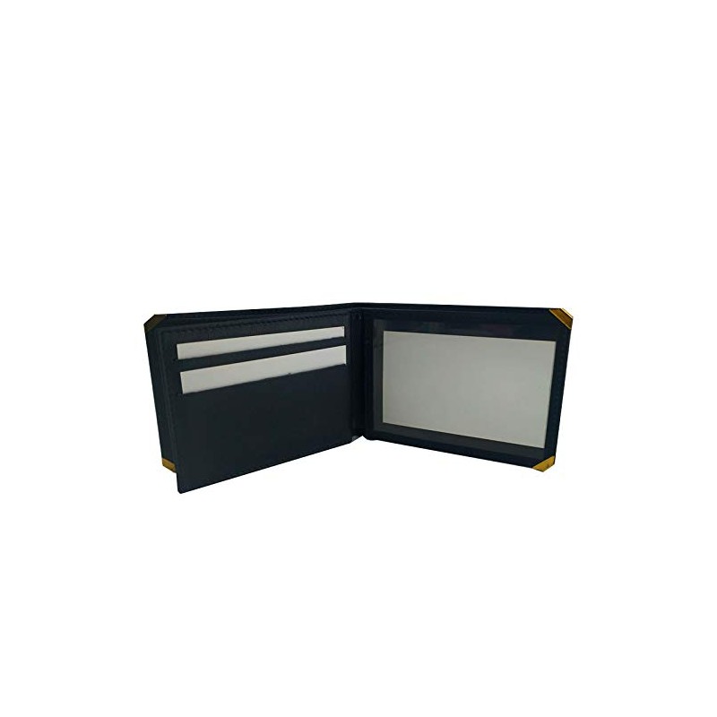 Badge Pattern Wallet, black