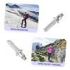 Kisangel 6pcs Replaceable Carbon Steel Alpenstock Rod Tips Climbing Accessories